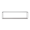 Black Metal Modern Wall Shelf, Set of 2 24", 23"